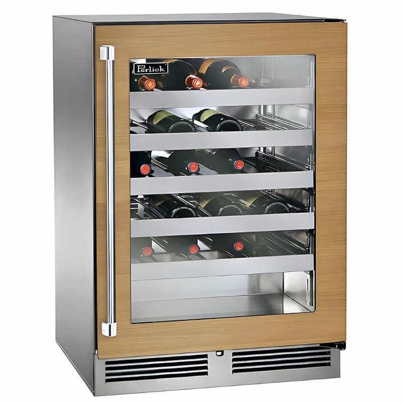 Perlick 24 - Inch Signature Series Panel Ready Glass Door Outdoor Wine Reserve - HP24WO - 4 - 4 - by Perlick | Buy at Agent BBQ