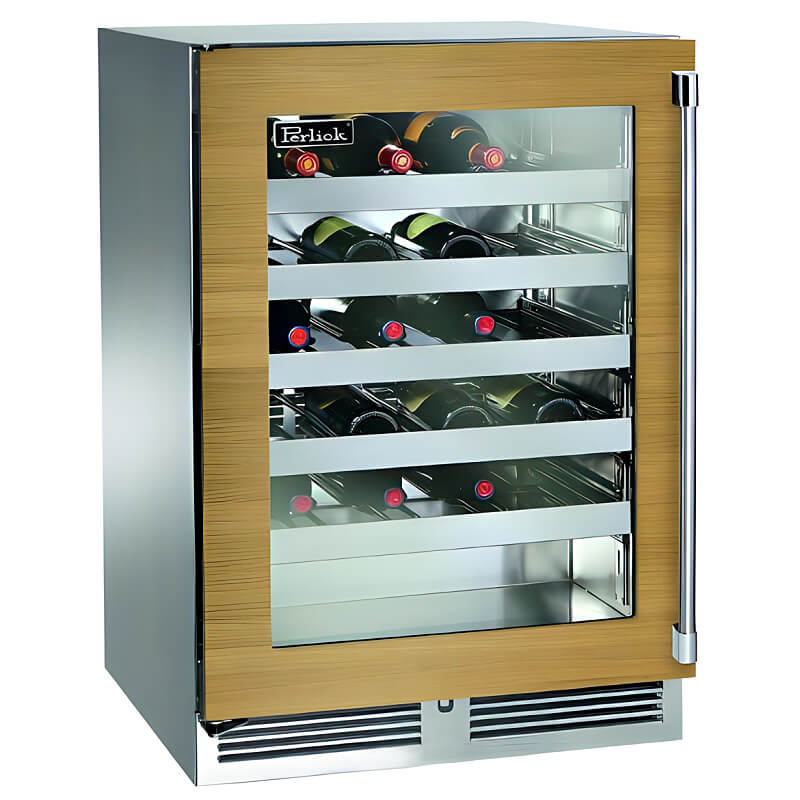 Perlick 24 - Inch Signature Series Panel Ready Glass Door Outdoor Wine Reserve - HP24WO - 4 - 4 - by Perlick | Buy at Agent BBQ