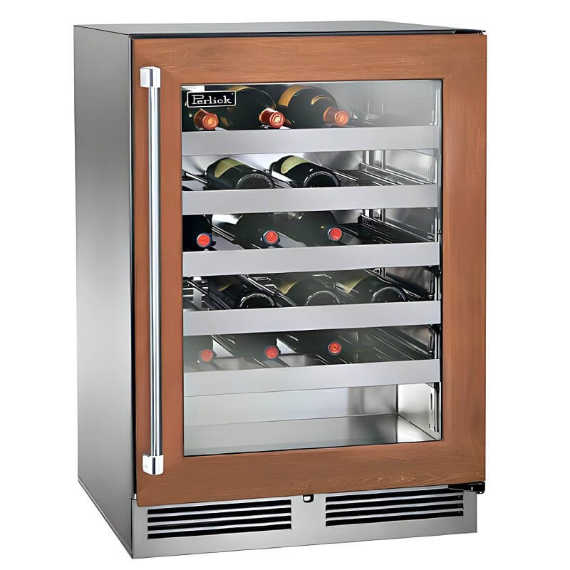Perlick 24 - Inch Signature Series Panel Ready Glass Door Outdoor Wine Reserve - HP24WO - 4 - 4 - by Perlick | Buy at Agent BBQ