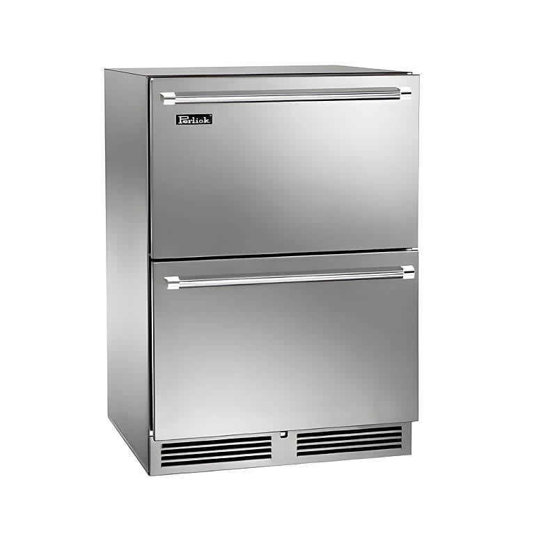 Perlick 24 - Inch Signature Series Stainless Steel Dual Zone Outdoor Refrigerator/Freezer Drawers - HP24ZO - 4 - 5 - by Perlick | Buy at Agent BBQ
