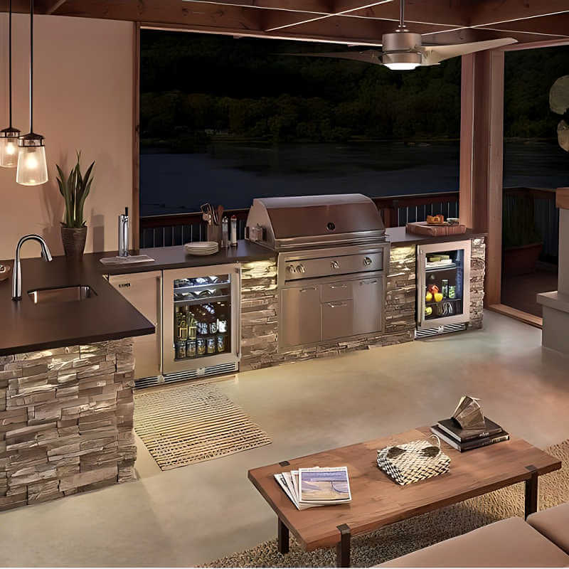 Perlick 24 - Inch Signature Series Stainless Steel Glass Door Outdoor Refrigerator - HP24RO - 4 - 3 - by Perlick | Buy at Agent BBQ