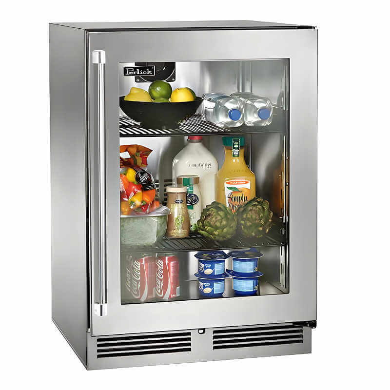 Perlick 24 - Inch Signature Series Stainless Steel Glass Door Outdoor Refrigerator - HP24RO - 4 - 3 - by Perlick | Buy at Agent BBQ