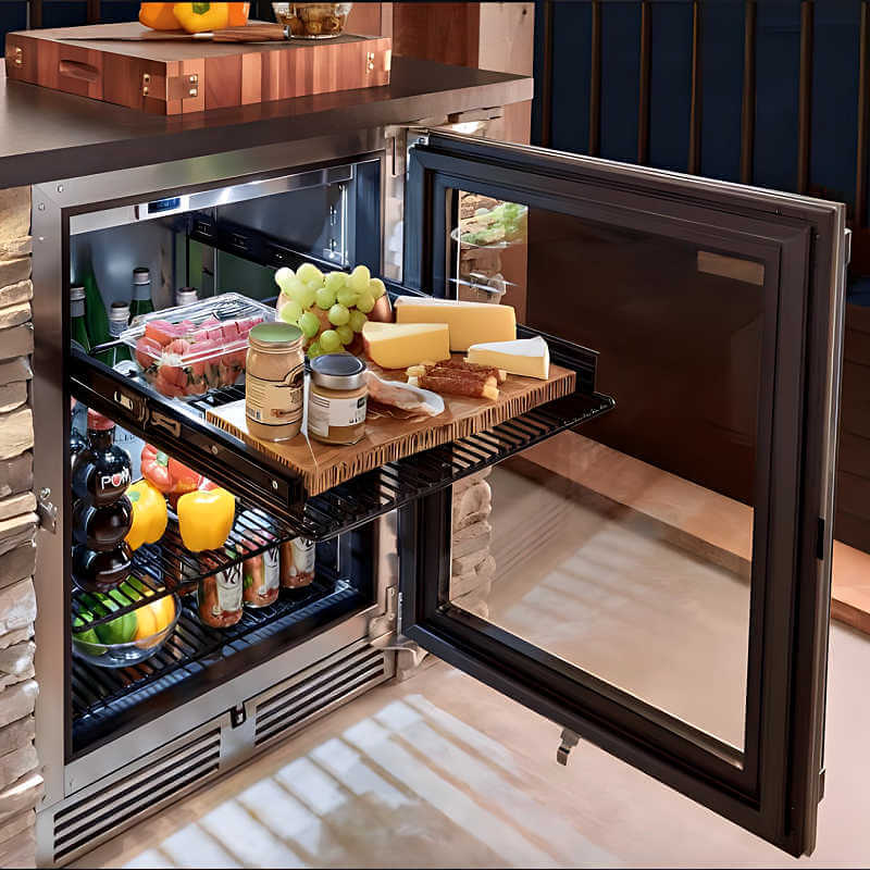 Perlick 24 - Inch Signature Series Stainless Steel Glass Door Outdoor Refrigerator - HP24RO - 4 - 3 - by Perlick | Buy at Agent BBQ