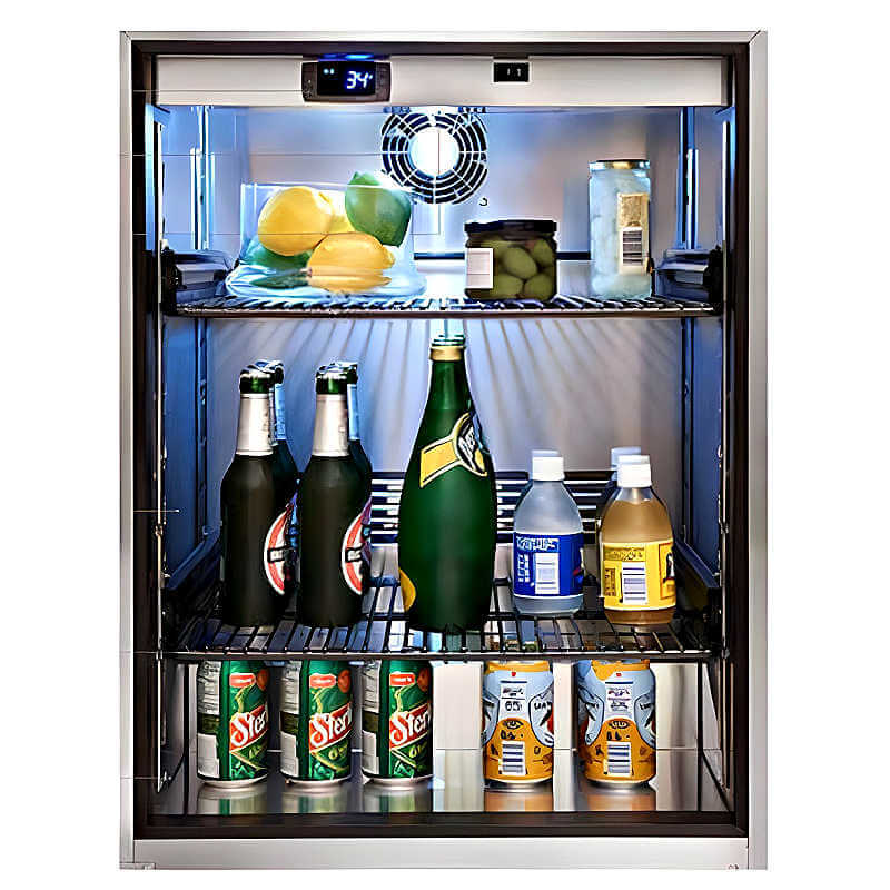 Perlick 24 - Inch Signature Series Stainless Steel Outdoor Refrigerator with Lock - HP24RO - 4 - 1 - by Perlick | Buy at Agent BBQ