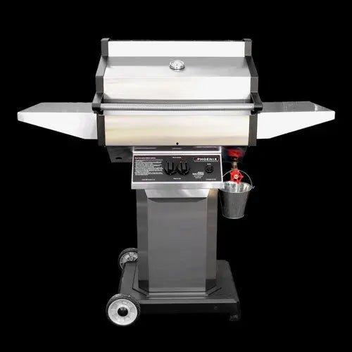 Phoenix Grills - Stainless Steel Natural Gas Grill Head On Stainless Steel Pedestal Cart With Aluminum Base - SDSSOCN - Outdoor Grills by Phoenix Grills | Buy at Agent BBQ