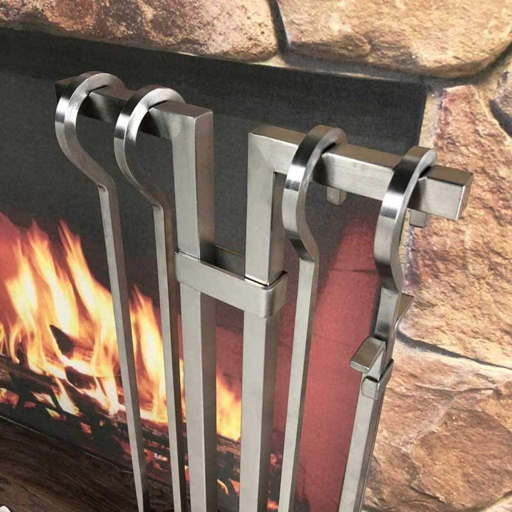 Pilgrim - 10" 4 - Piece Stainless Steel Sinclair Tool Set - by Pilgrim Home & Hearth | Buy at Agent BBQ