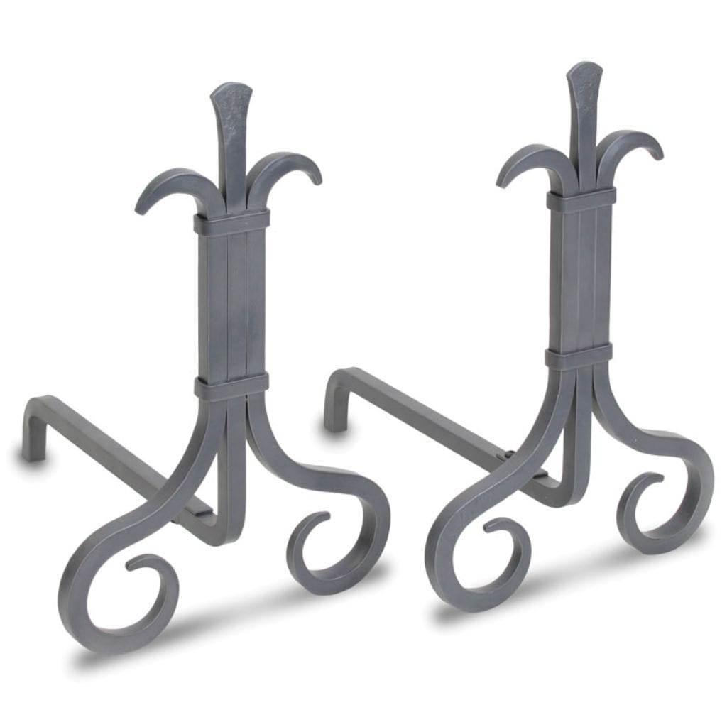Pilgrim - 11" Natural Iron Grand Forge Andiron - by Pilgrim Home & Hearth | Buy at Agent BBQ