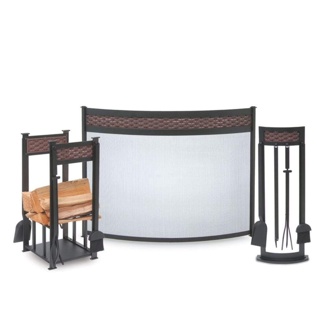 Pilgrim - 13" Matte Black Basket Weave Hearth Center - by Pilgrim Home & Hearth | Buy at Agent BBQ