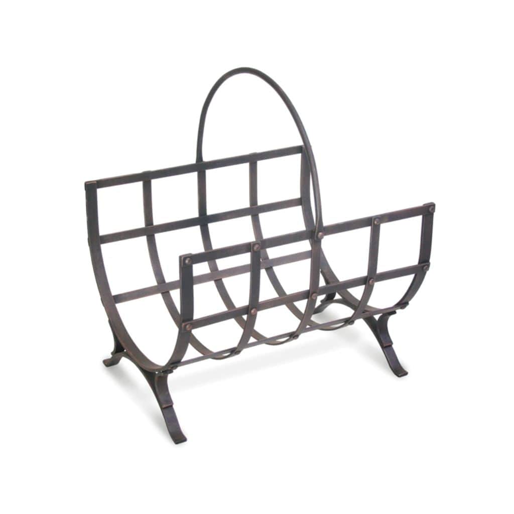 Pilgrim - 18" Distressed Bronze Manor Wood Holder - by Pilgrim Home & Hearth | Buy at Agent BBQ