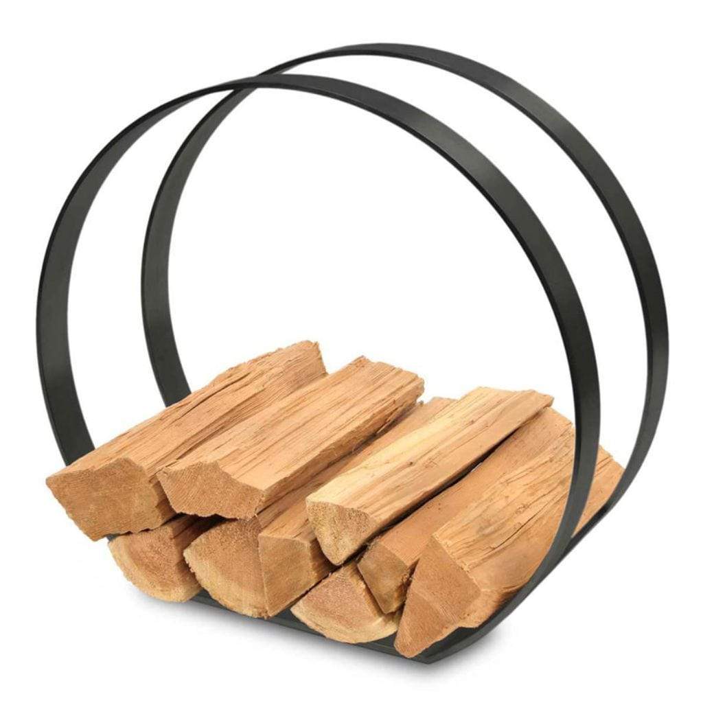 Pilgrim - 24" Black Modern Wood Holder - by Pilgrim Home & Hearth | Buy at Agent BBQ