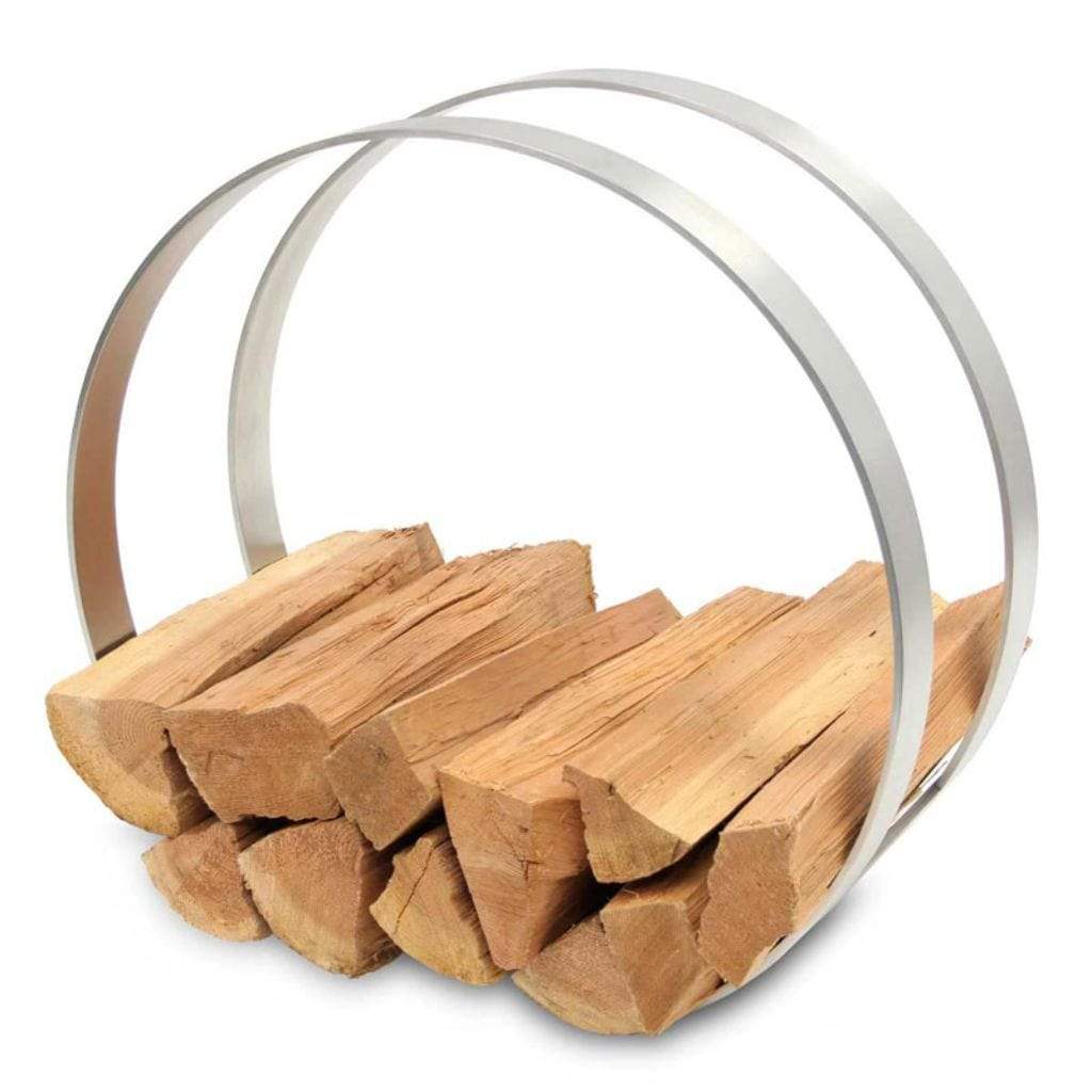 Pilgrim - 24" Stainless Steel Modern Wood Holder - by Pilgrim Home & Hearth | Buy at Agent BBQ