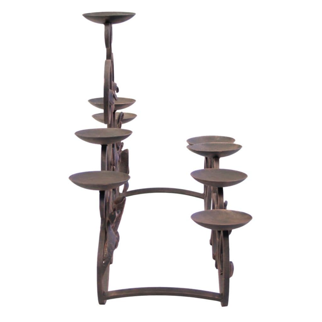 Pilgrim - 30" Distressed Bronze Venice Candelabra - by Pilgrim Home & Hearth | Buy at Agent BBQ