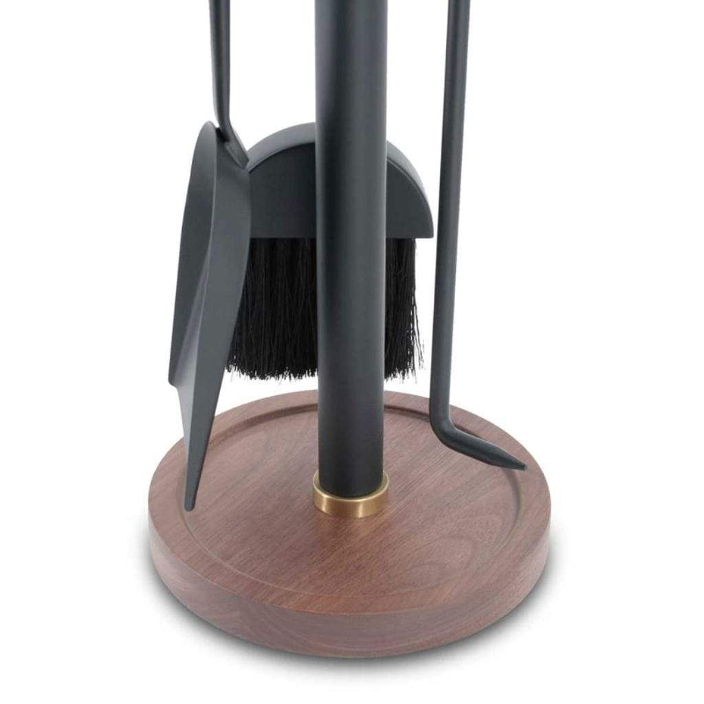 Pilgrim - 34" 4 - Piece New Haven Walnut Handle Tool Set Brass - by Pilgrim Home & Hearth | Buy at Agent BBQ