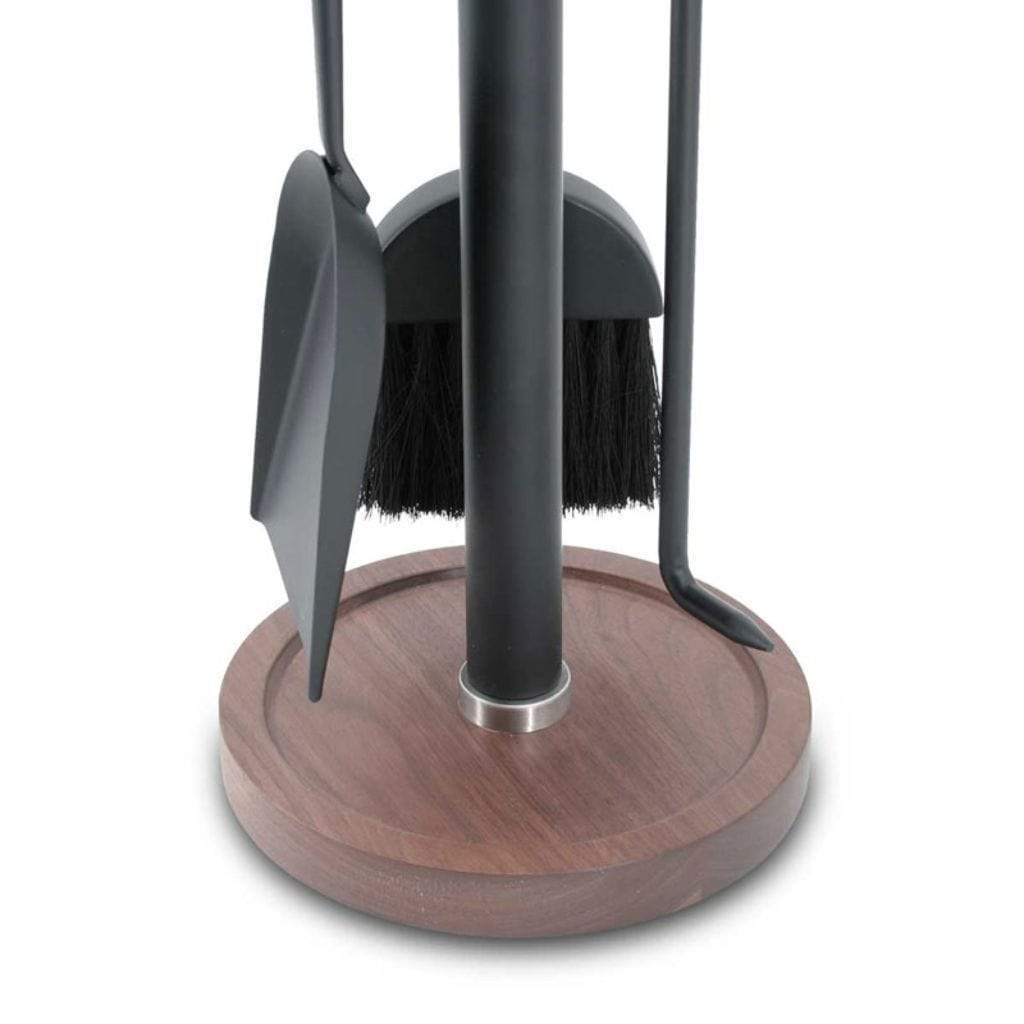 Pilgrim - 34" 4 - Piece New Haven Walnut Handle Tool Set Soft Nickel - by Pilgrim Home & Hearth | Buy at Agent BBQ