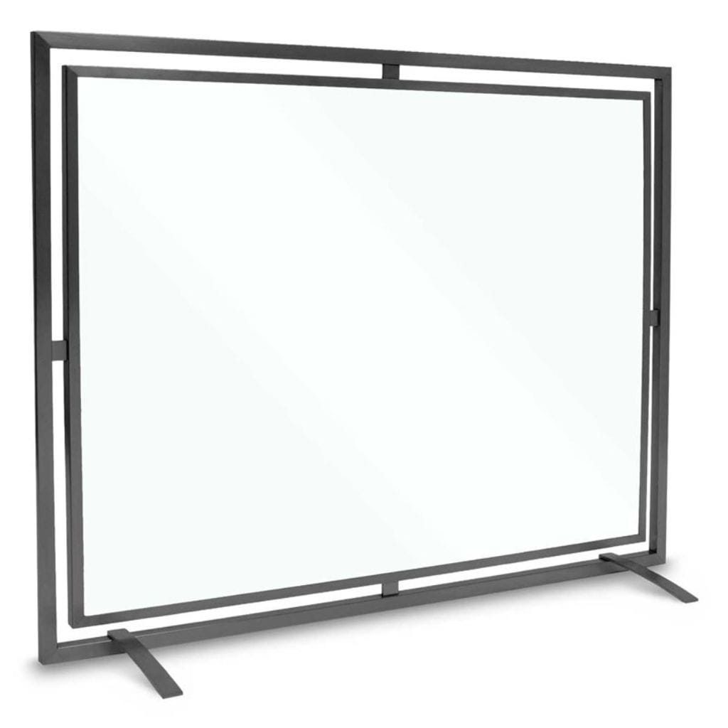 Pilgrim - 39" Black Floating Glass Single Panel - by Pilgrim Home & Hearth | Buy at Agent BBQ