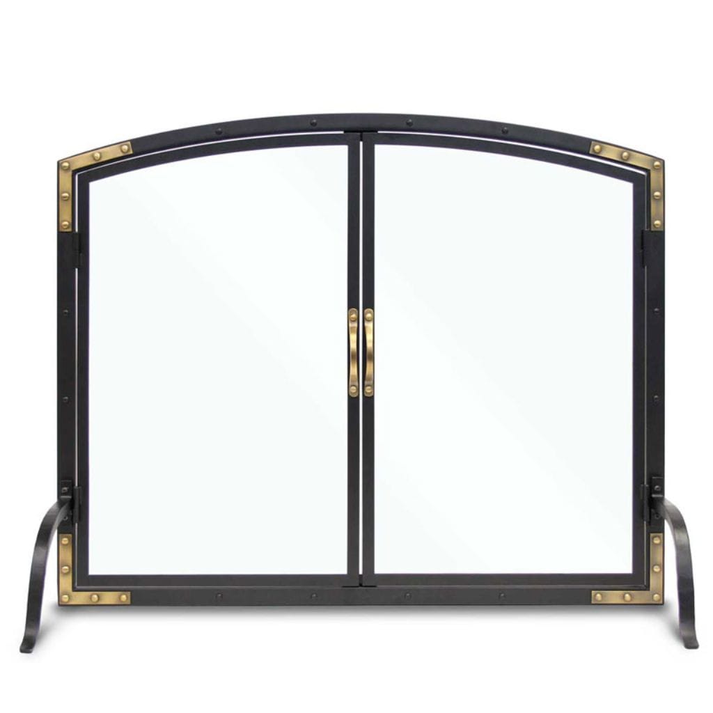 Pilgrim - 39" Black Refined Rivet Glass Door - by Pilgrim Home & Hearth | Buy at Agent BBQ
