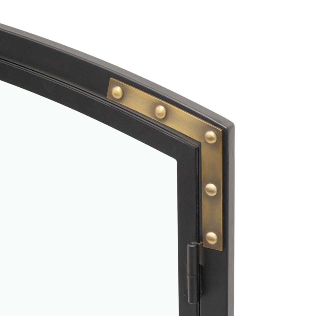 Pilgrim - 39" Black Refined Rivet Glass Door - by Pilgrim Home & Hearth | Buy at Agent BBQ