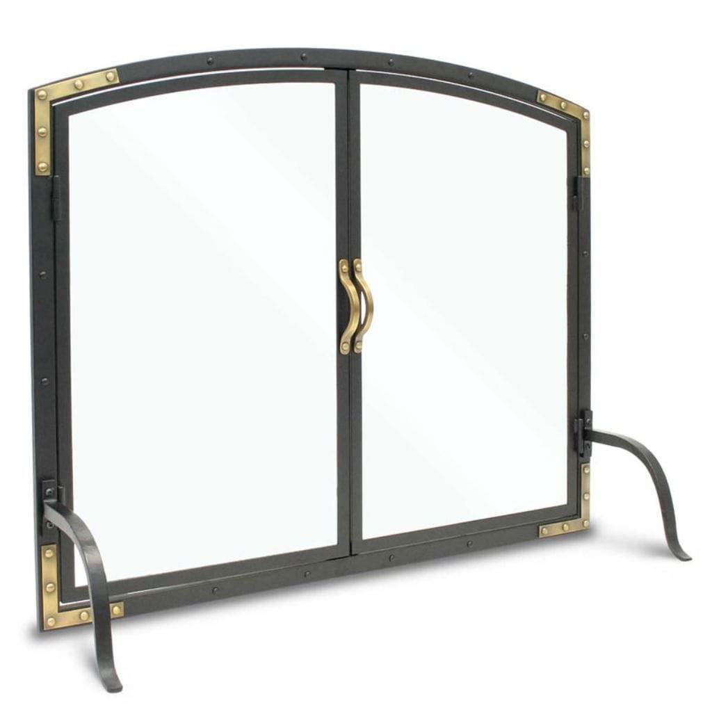Pilgrim - 39" Black Refined Rivet Glass Door - by Pilgrim Home & Hearth | Buy at Agent BBQ