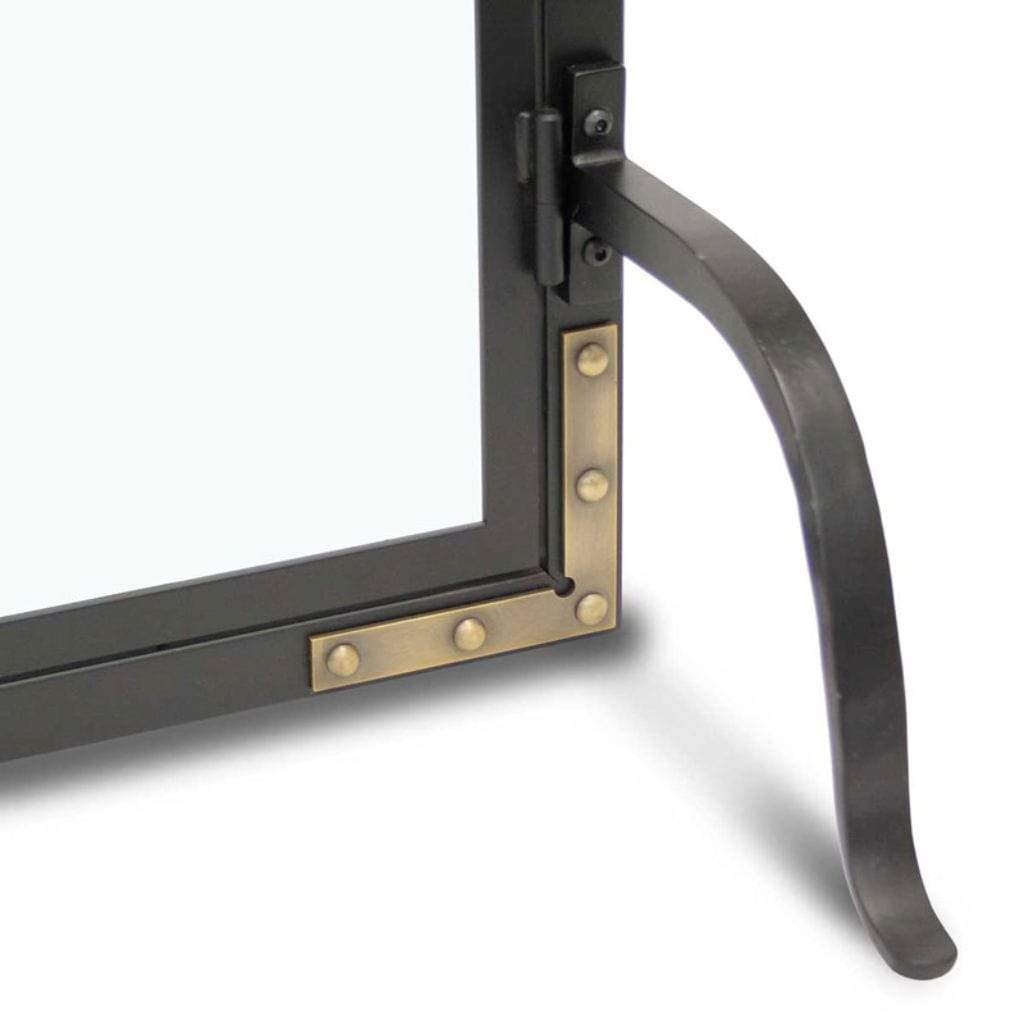 Pilgrim - 39" Black Refined Rivet Glass Door - by Pilgrim Home & Hearth | Buy at Agent BBQ