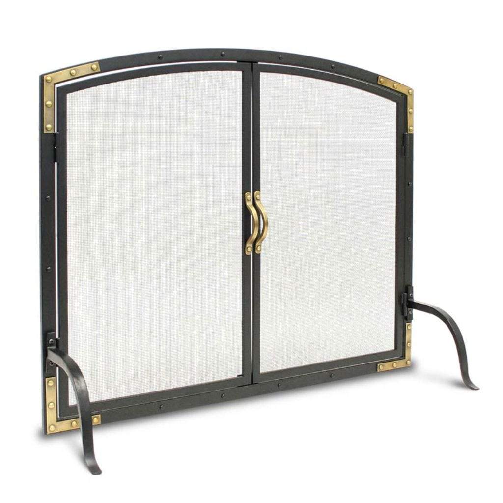 Pilgrim - 39" Black Refined Rivet Mesh Door Screen - by Pilgrim Home & Hearth | Buy at Agent BBQ