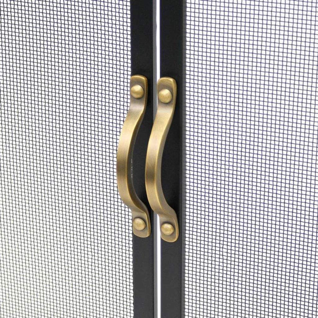 Pilgrim - 39" Black Refined Rivet Single Panel Mesh Screen - by Pilgrim Home & Hearth | Buy at Agent BBQ