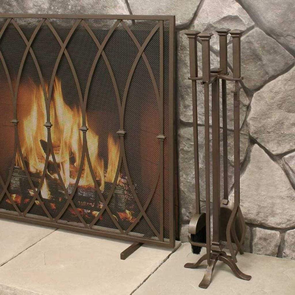 Pilgrim - 39" Black Valiant Single Panel Mesh - by Pilgrim Home & Hearth | Buy at Agent BBQ