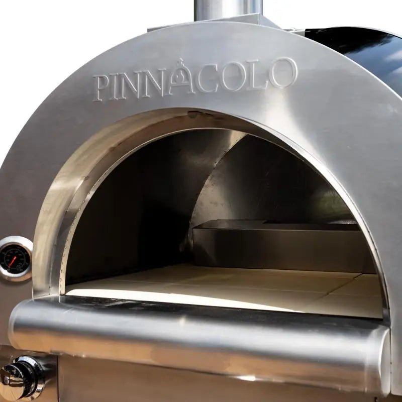 Pinnacolo - Ibrido Hybrid Gas/Wood Oven with Cart, 35,000 btu LP Burner, Includes Premium Accessory Package - PPO - 1 - 03 - pizza ovens by Pinnacolo | Buy at Agent BBQ