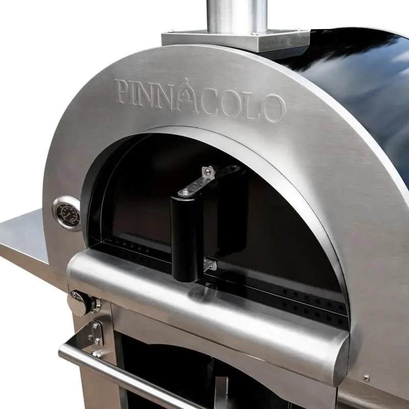 Pinnacolo - Ibrido Hybrid Gas/Wood Oven with Cart, 35,000 btu LP Burner, Includes Premium Accessory Package - PPO - 1 - 03 - pizza ovens by Pinnacolo | Buy at Agent BBQ