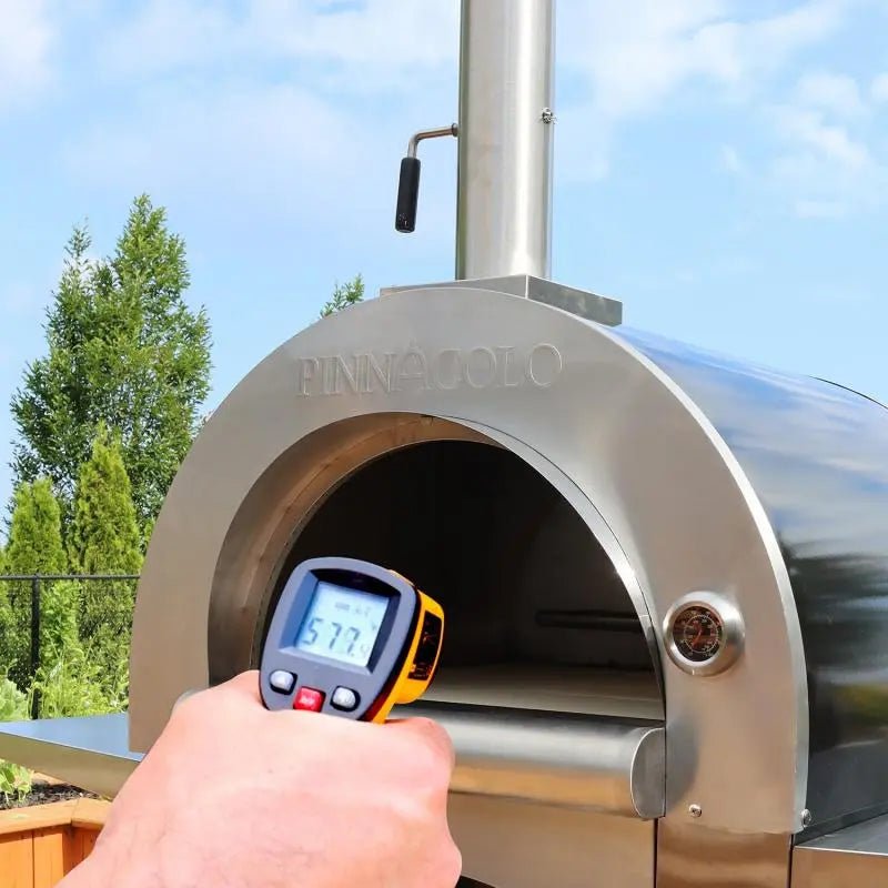 Pinnacolo - Ibrido Hybrid Gas/Wood Oven with Cart, 35,000 btu LP Burner, Includes Premium Accessory Package - PPO - 1 - 03 - pizza ovens by Pinnacolo | Buy at Agent BBQ