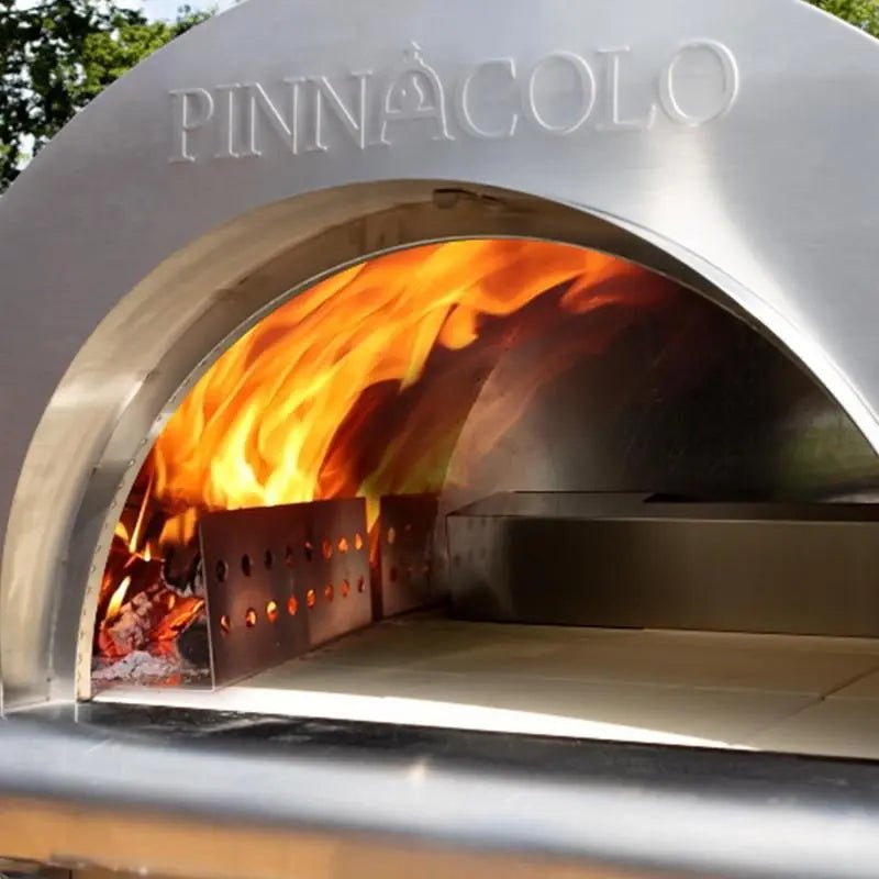 Pinnacolo - Ibrido Hybrid Gas/Wood Oven with Cart, 35,000 btu LP Burner, Includes Premium Accessory Package - PPO - 1 - 03 - pizza ovens by Pinnacolo | Buy at Agent BBQ
