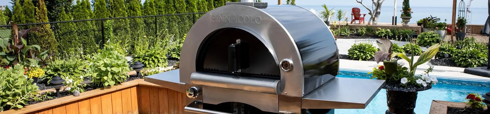 Pinnacolo - Ibrido Hybrid Gas/Wood Oven with Cart, 35,000 btu LP Burner, Includes Premium Accessory Package - PPO - 1 - 03 - pizza ovens by Pinnacolo | Buy at Agent BBQ