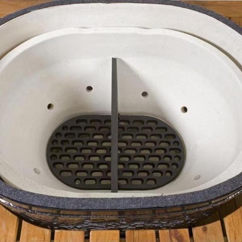 Primo Cast Iron Firebox Divider For Primo Oval Large 300 Grills - PG00344 - by Primo Grills | Buy at Agent BBQ