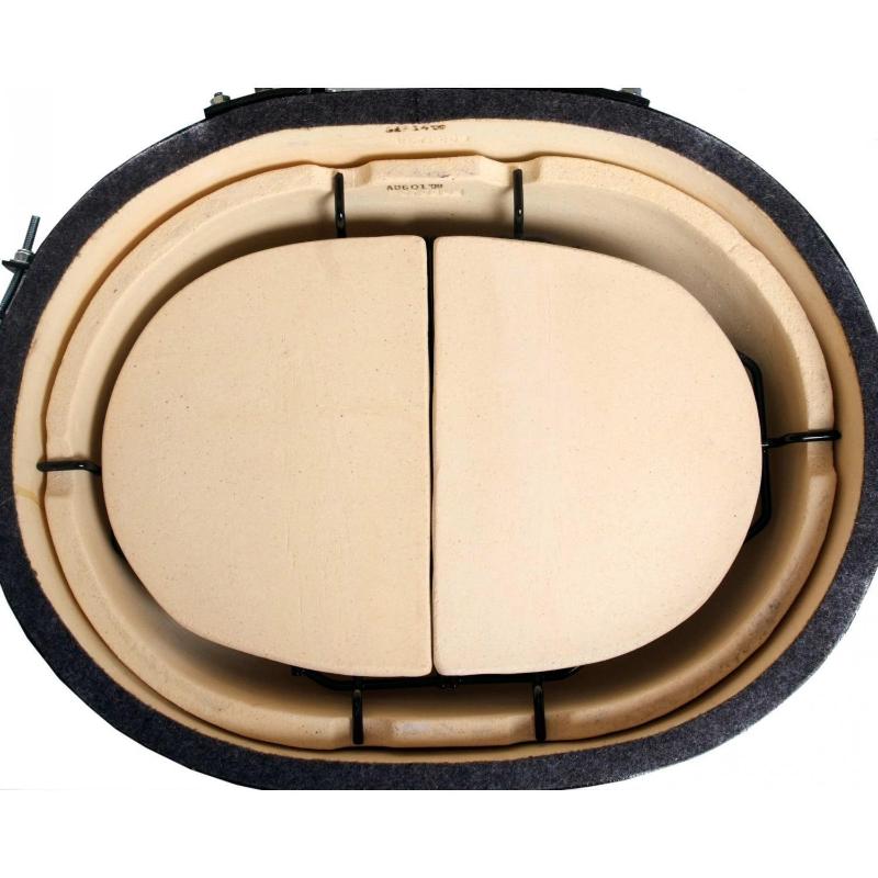 Primo Ceramic Heat Deflector Kit For Primo Oval XXL 500 Kamado - by Primo Grills | Buy at Agent BBQ