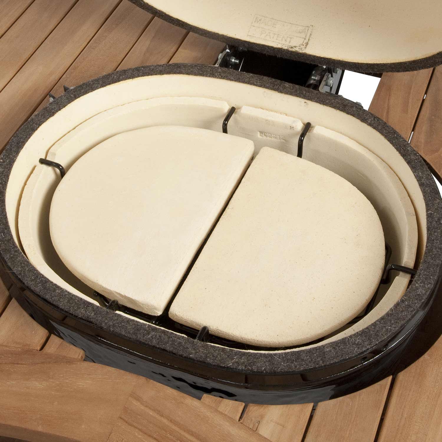 Primo Ceramic Heat Deflector Plates for Oval JR 200 - PG00325 - by Primo Grills | Buy at Agent BBQ