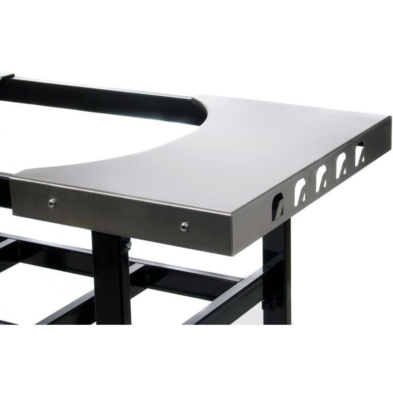 Primo Steel Cart With Stainless Steel Side Tables For Oval Junior - PG00320 - by Primo Grills | Buy at Agent BBQ