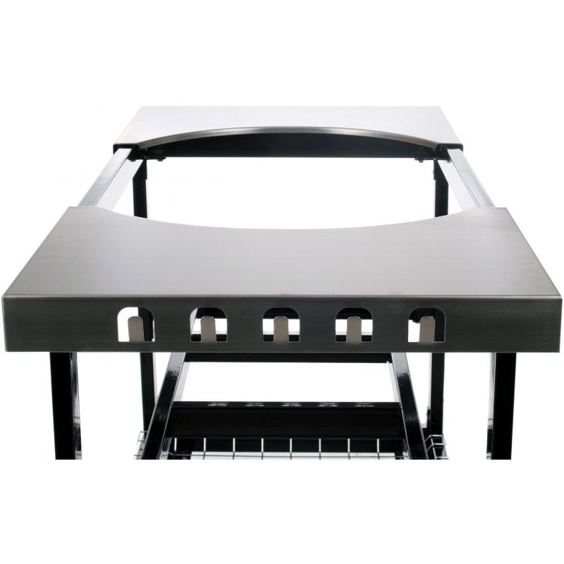 Primo Steel Cart With Stainless Steel Side Tables For Oval Junior - PG00320 - by Primo Grills | Buy at Agent BBQ