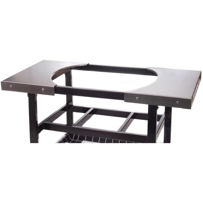 Primo Steel Cart With Stainless Steel Side Tables For Oval Junior - PG00320 - by Primo Grills | Buy at Agent BBQ