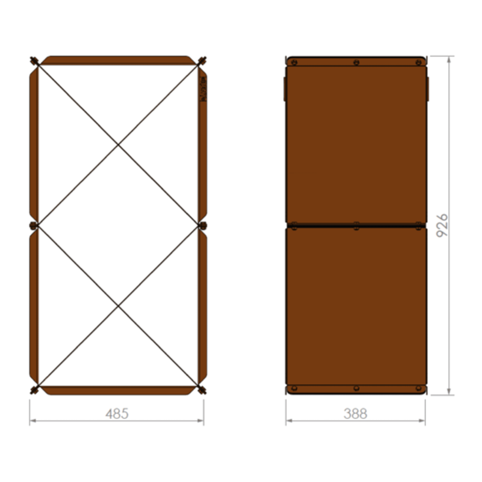 RB73 BloXX 2mm CorTen Steel Wood Storage - by RB73 | Buy at Agent BBQ