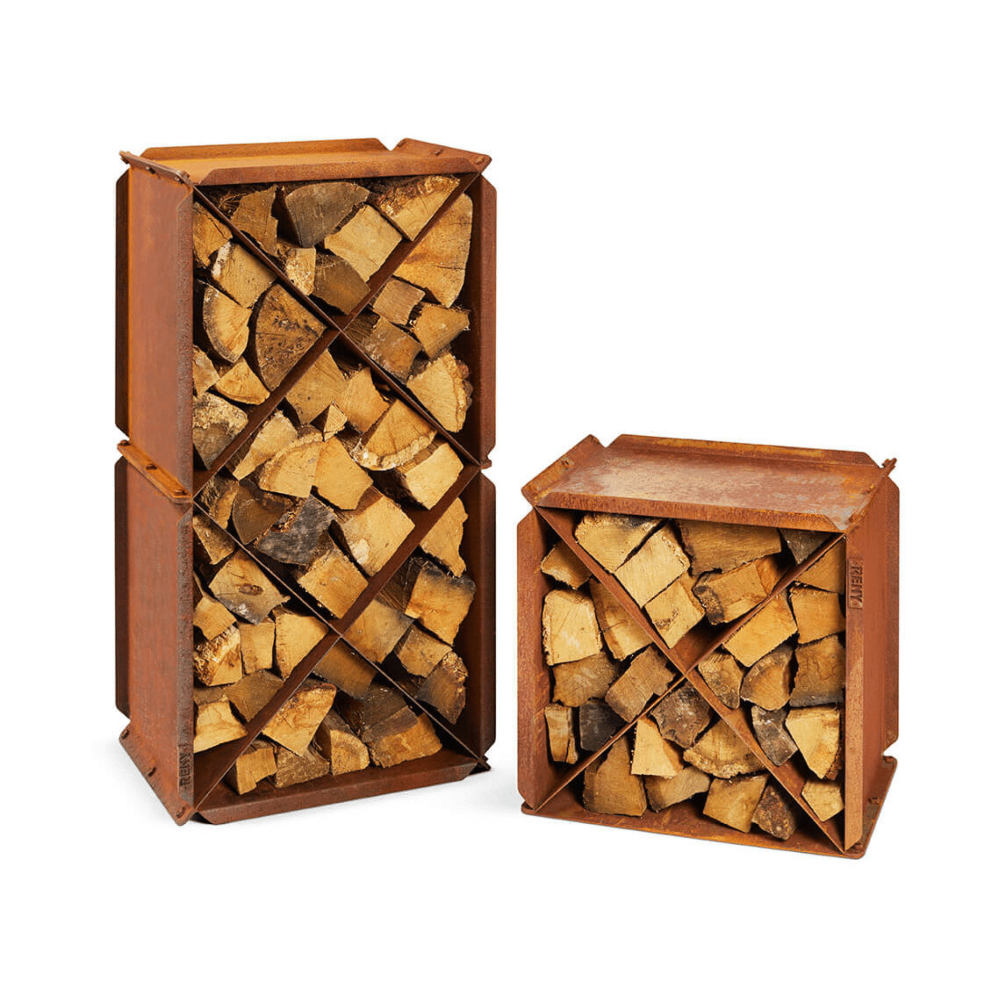 RB73 BloXX 2mm CorTen Steel Wood Storage - by RB73 | Buy at Agent BBQ