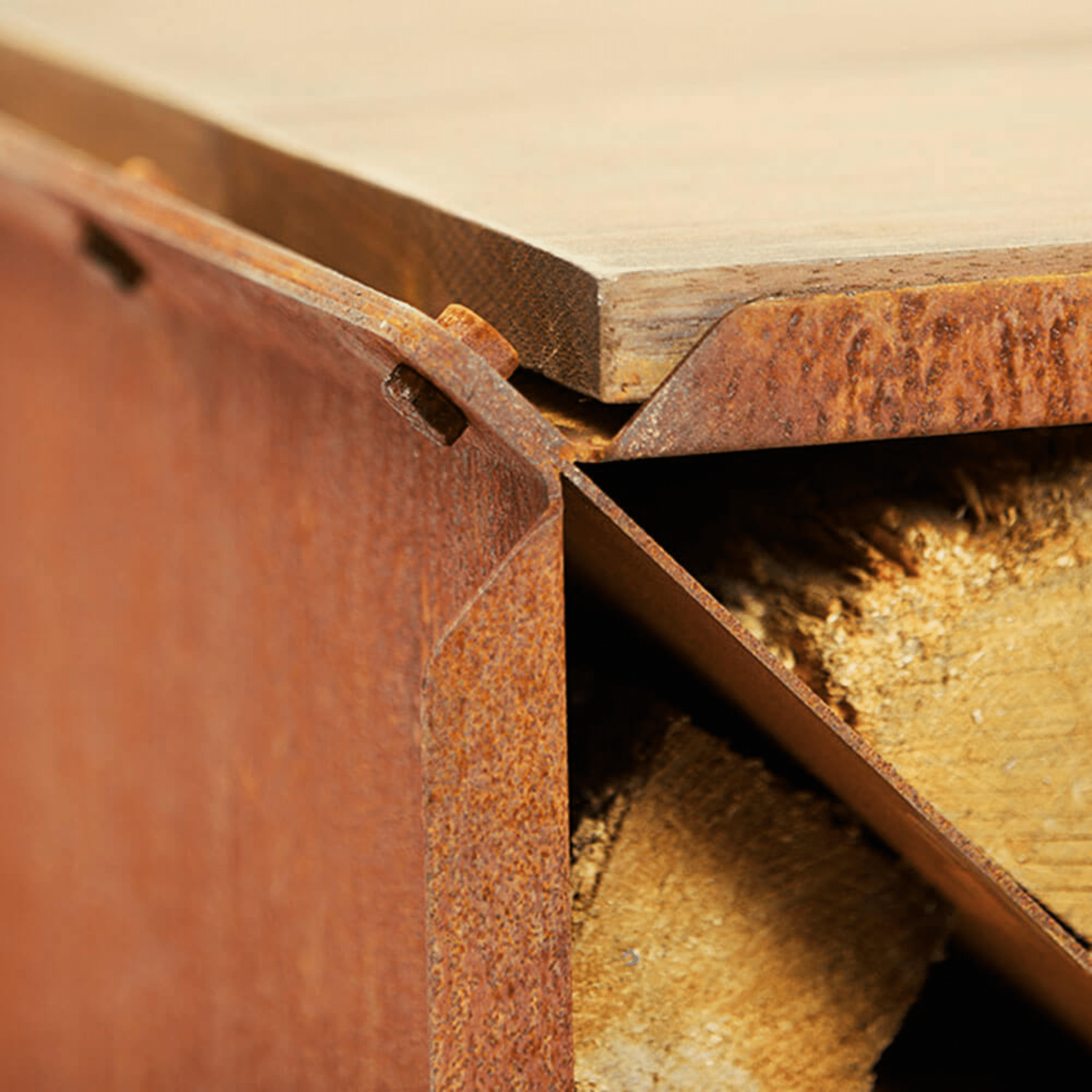 RB73 BloXX 2mm CorTen Steel Wood Storage - by RB73 | Buy at Agent BBQ