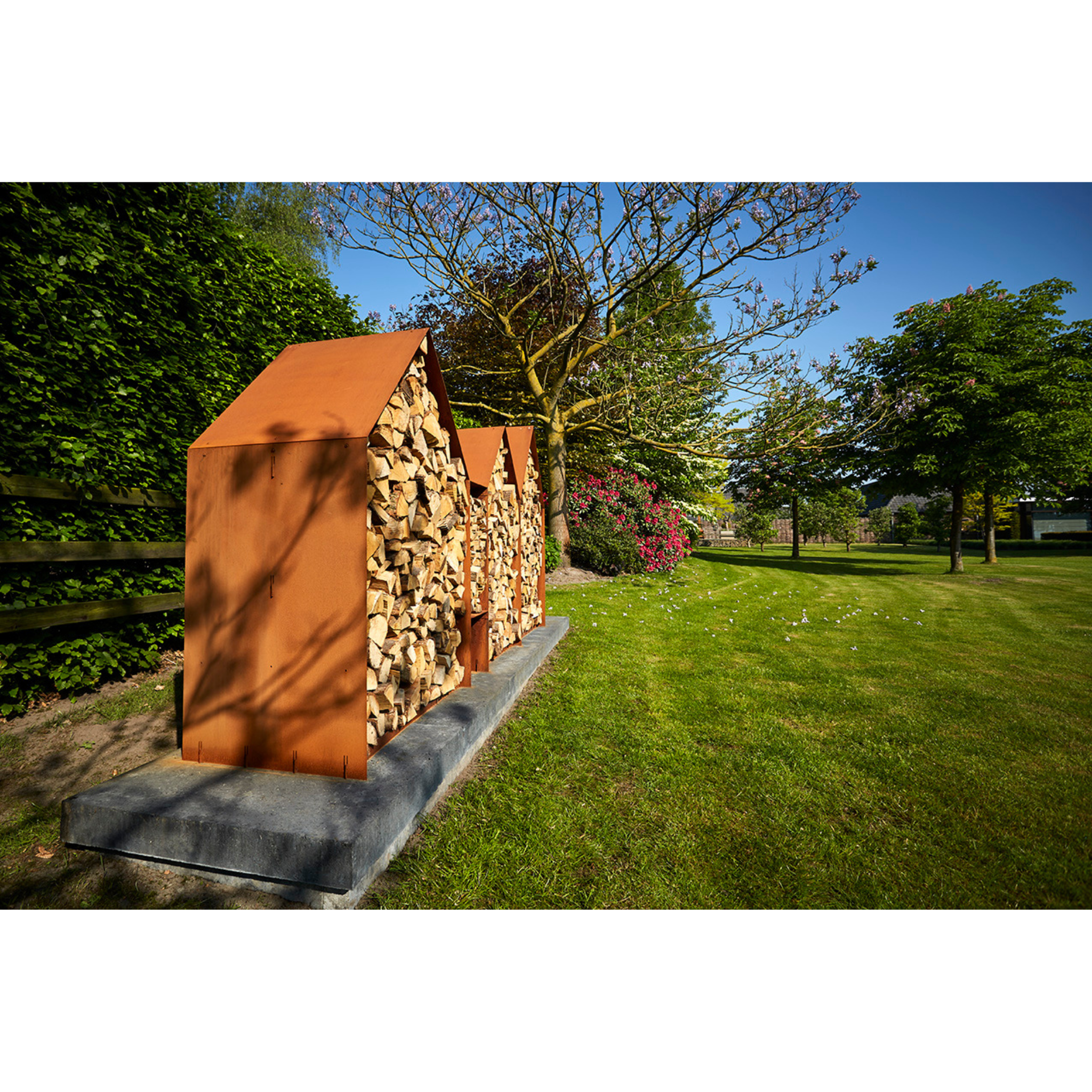 RB73 Bruges 3 Houses Wood Storage - by RB73 | Buy at Agent BBQ