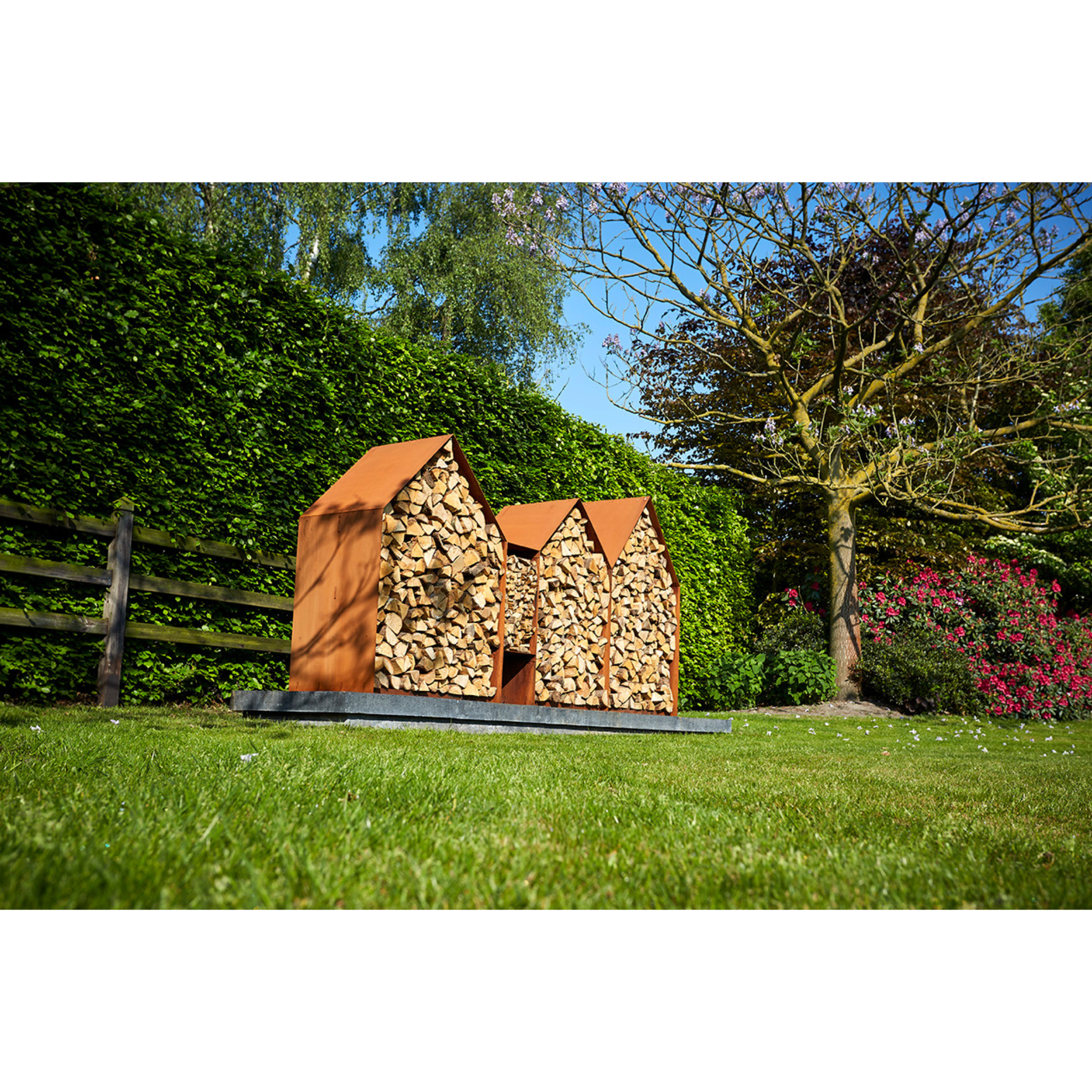 RB73 Bruges 3 Houses Wood Storage - by RB73 | Buy at Agent BBQ