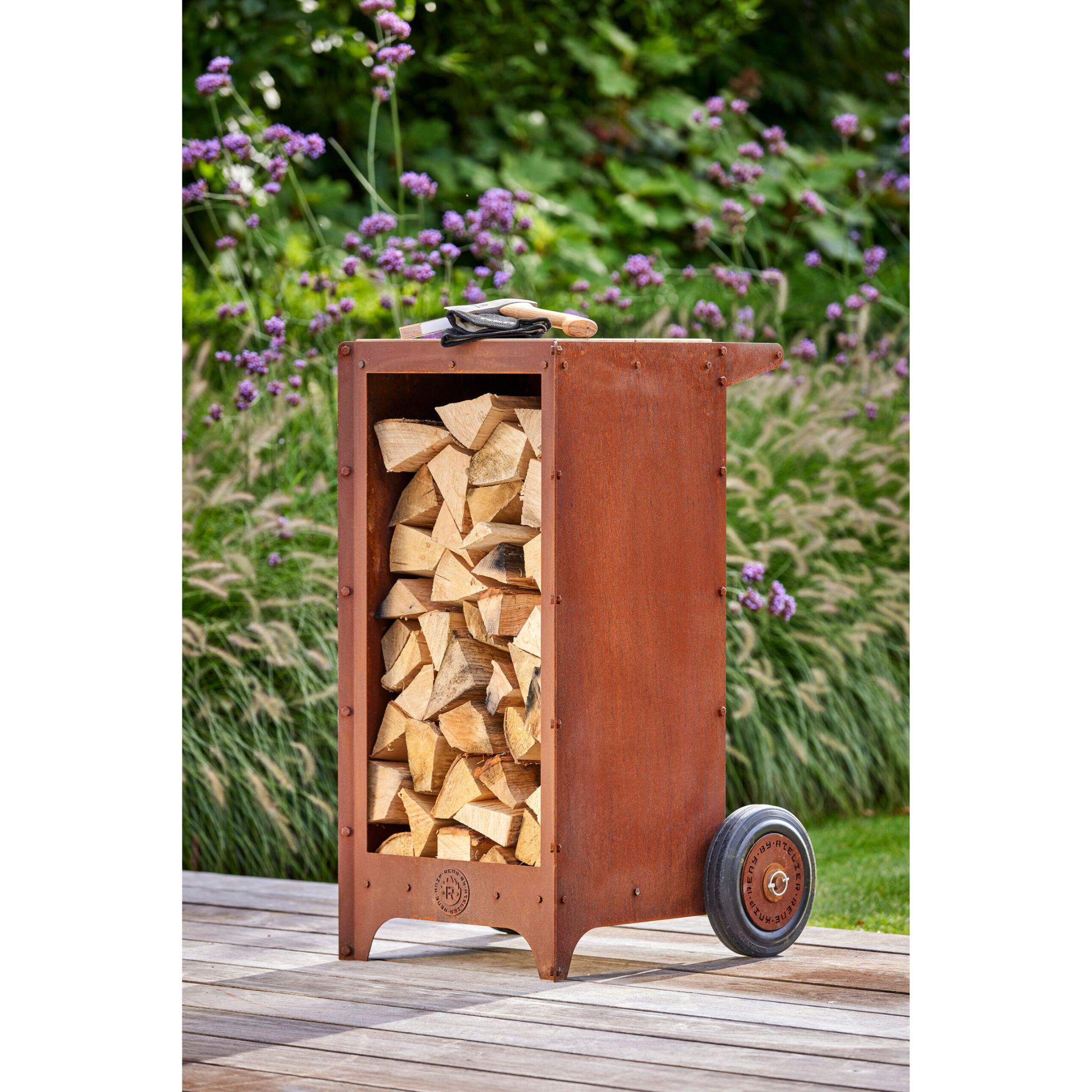RB73 Ker Wood Storage Cart - Thumbnail 5