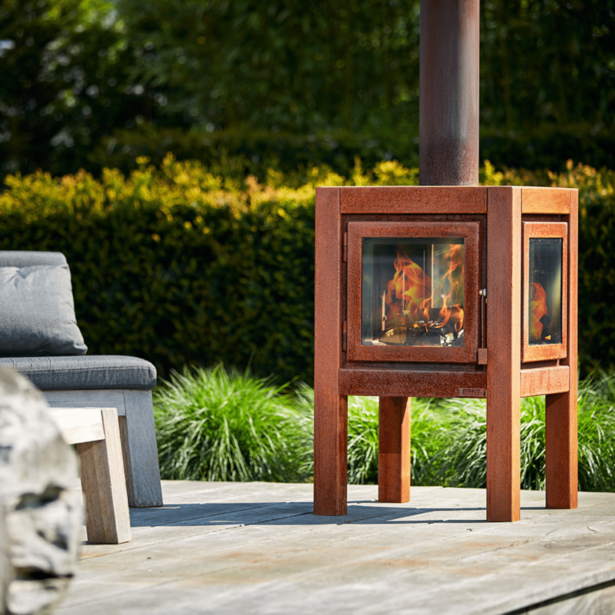RB73 Quaruba L 3 - Sided Glass Fireplace - by RB73 | Buy at Agent BBQ
