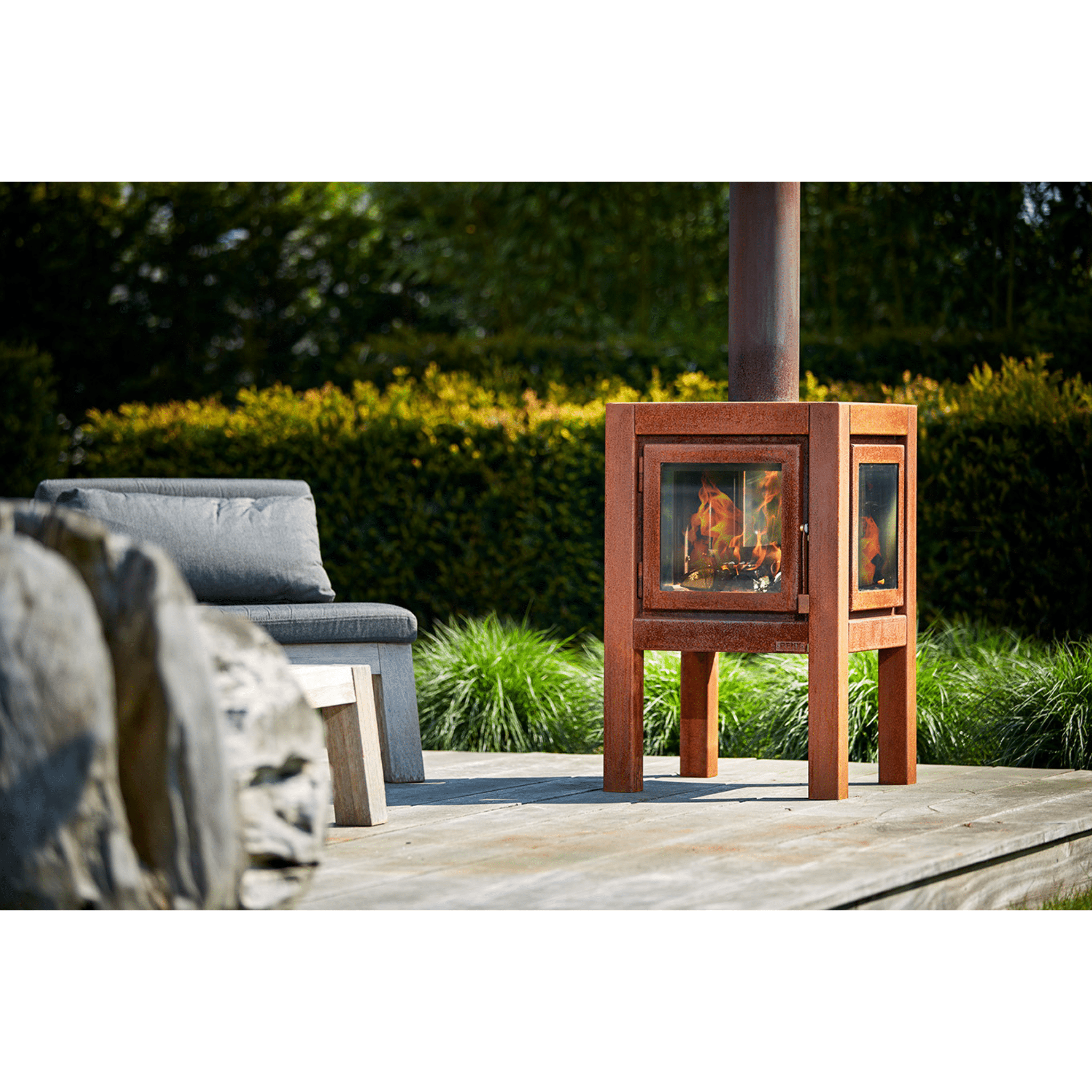 RB73 Quaruba L 3 - Sided Glass Fireplace - by RB73 | Buy at Agent BBQ