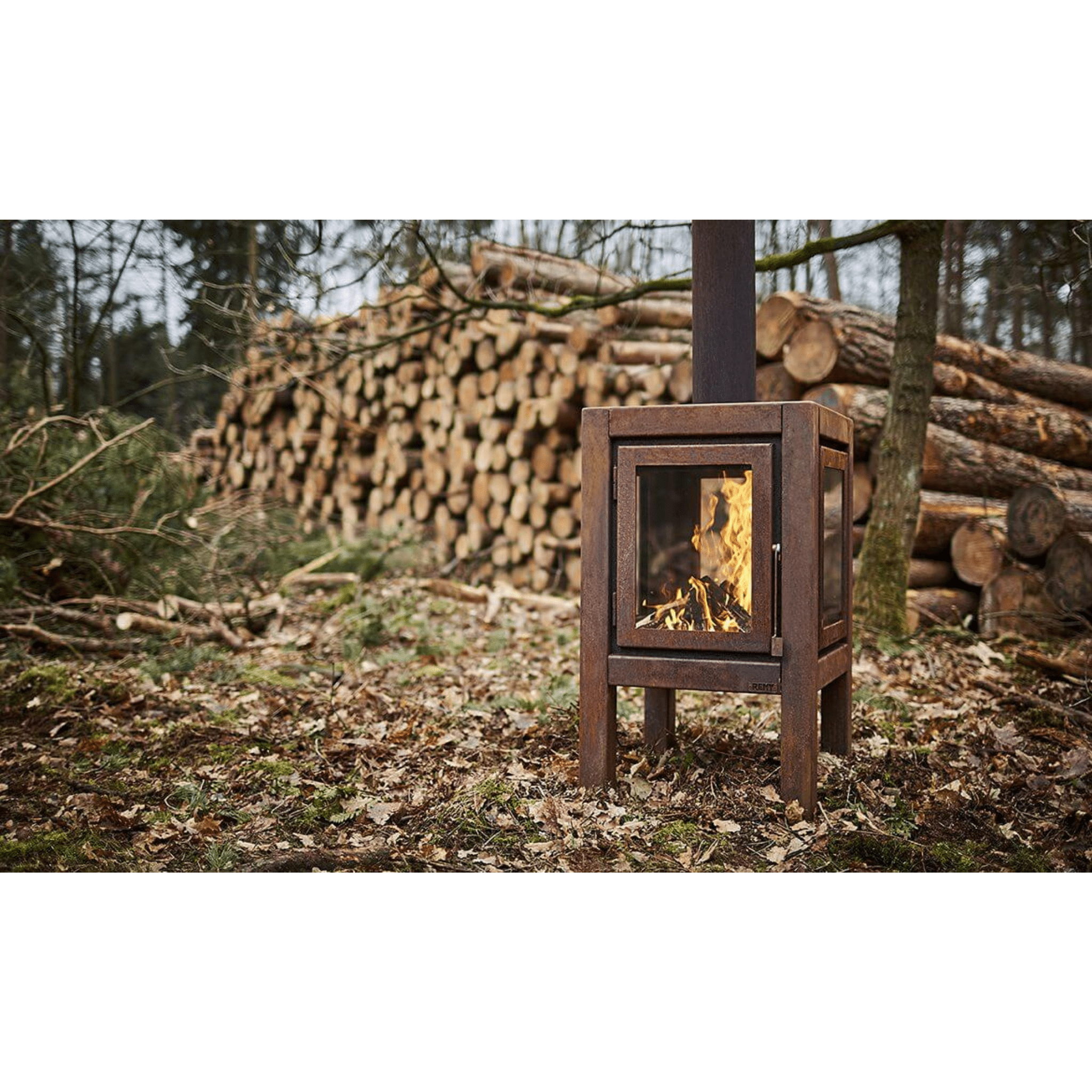 RB73 Quaruba XL 3 - Sided Glass Fireplace - by RB73 | Buy at Agent BBQ