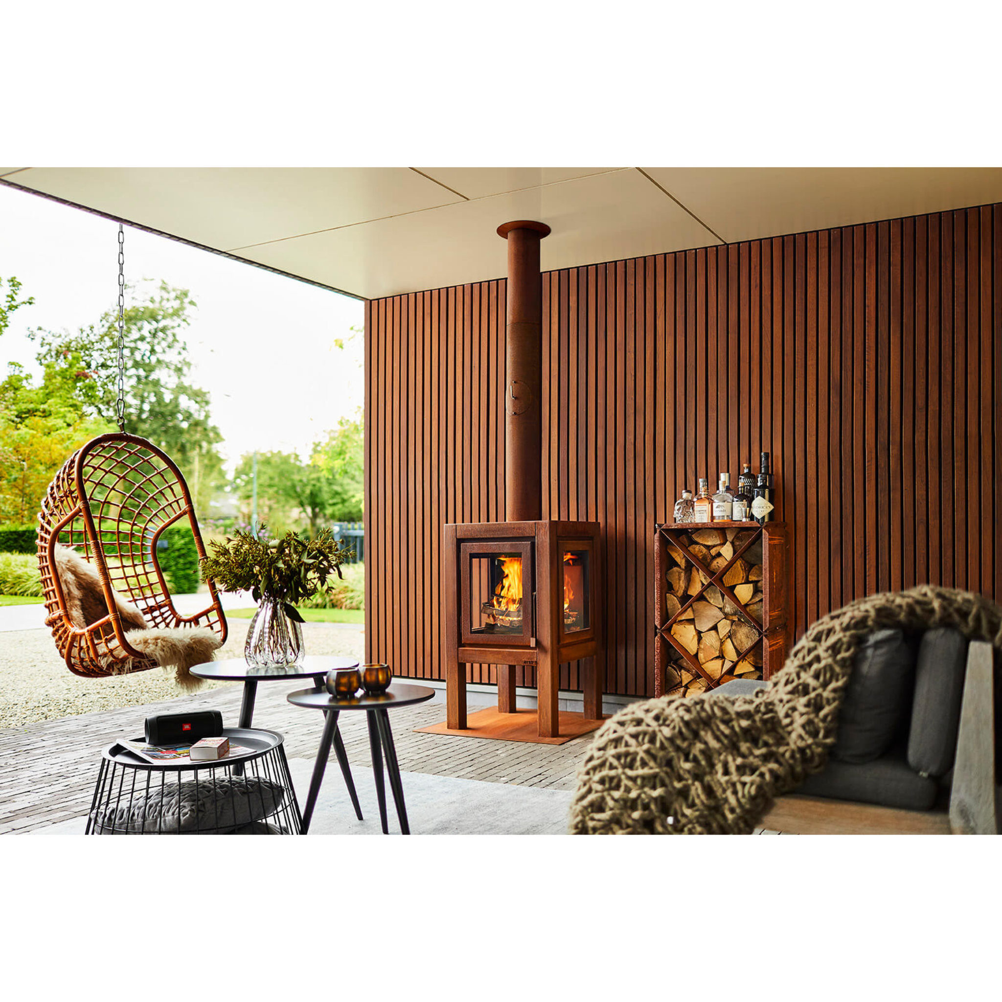 RB73 Quaruba XL 3 - Sided Glass Fireplace - by RB73 | Buy at Agent BBQ