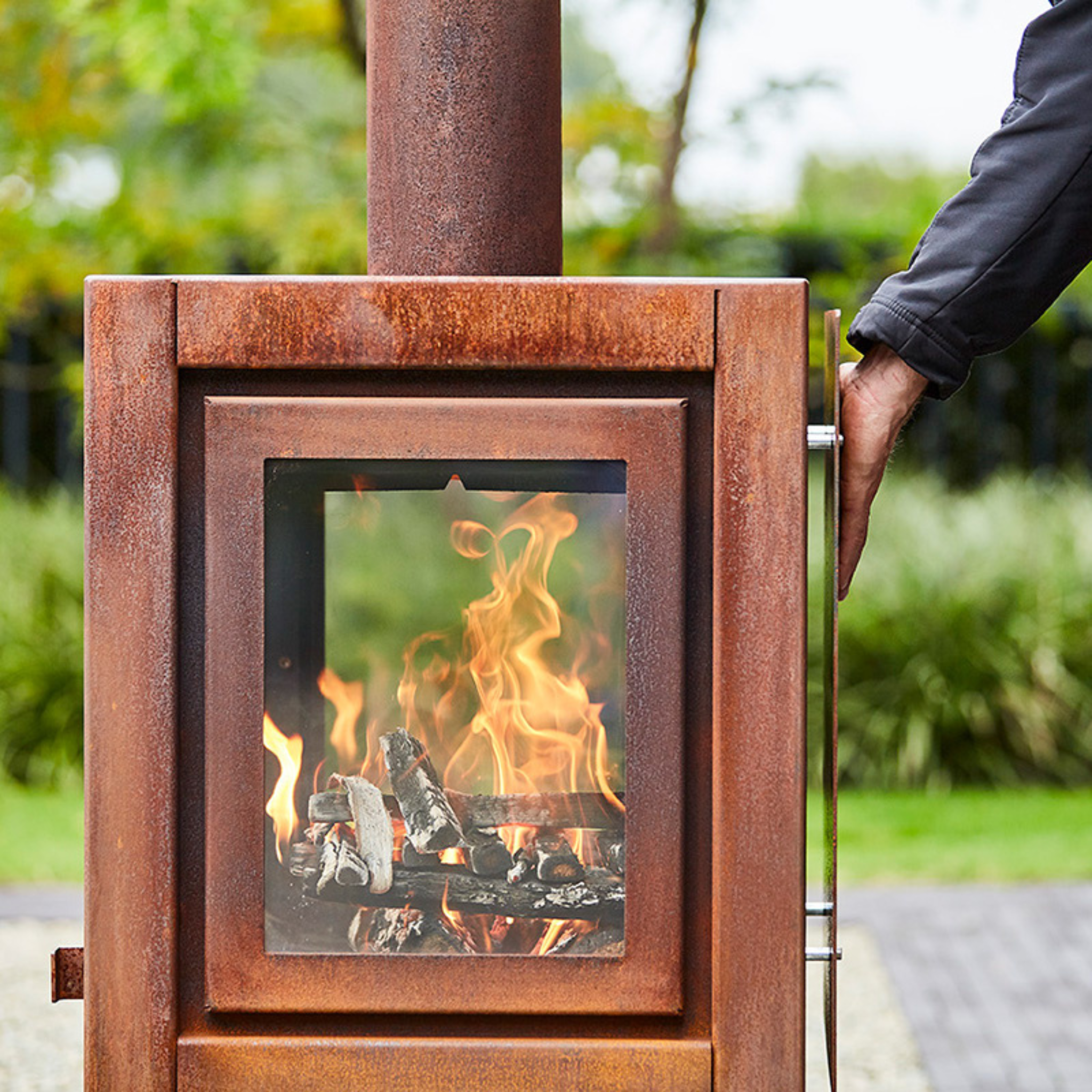 RB73 Quaruba XL 3 - Sided Glass Fireplace - by RB73 | Buy at Agent BBQ