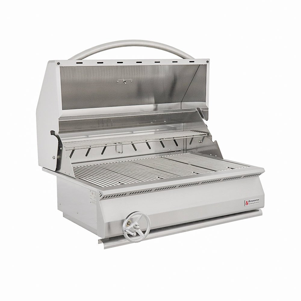 32" Premier Built - In Charcoal Grill - RJCC32A - Charcoal Built - In Grill by Renaissance Cooking Systems | Buy at Agent BBQ