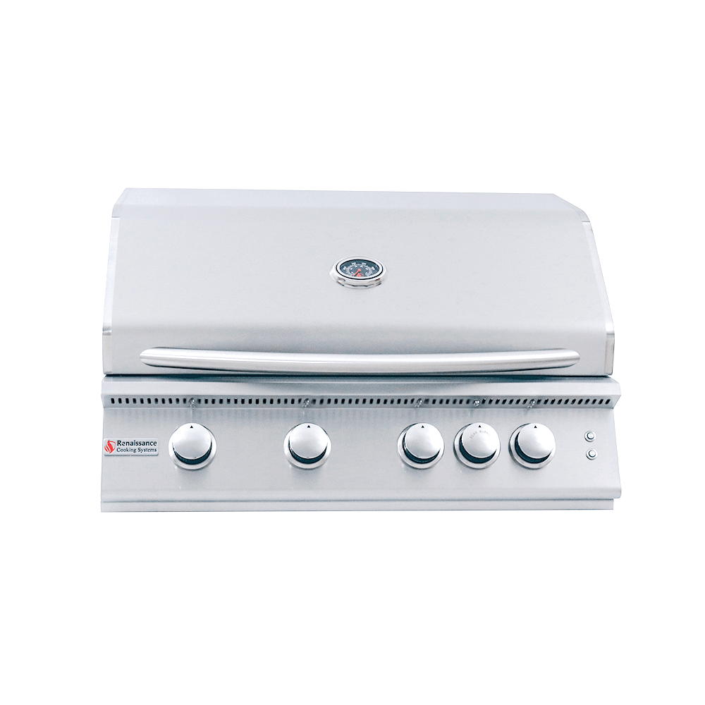 32" Premier Built - In Grill w/ LED Lights - RJC32AL - Built - in Gas Grills by Renaissance Cooking Systems | Buy at Agent BBQ